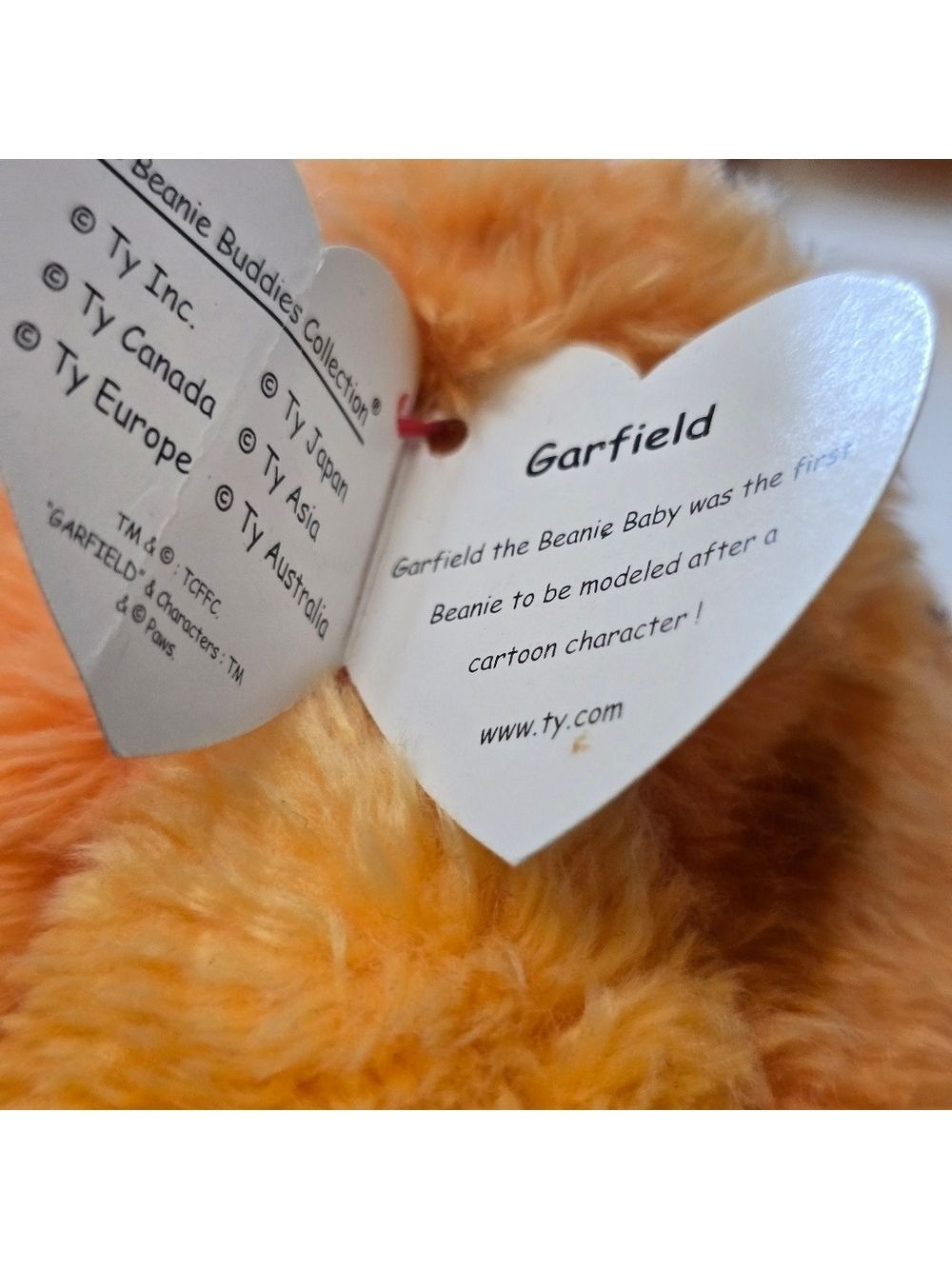 Vintage 2004 Garfield Plush Toy with Collar - Picture 9 of 10